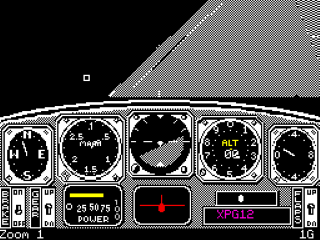 Chuck Yeager's Advanced Flight Trainer screenshot 2 for ZX Spectrum